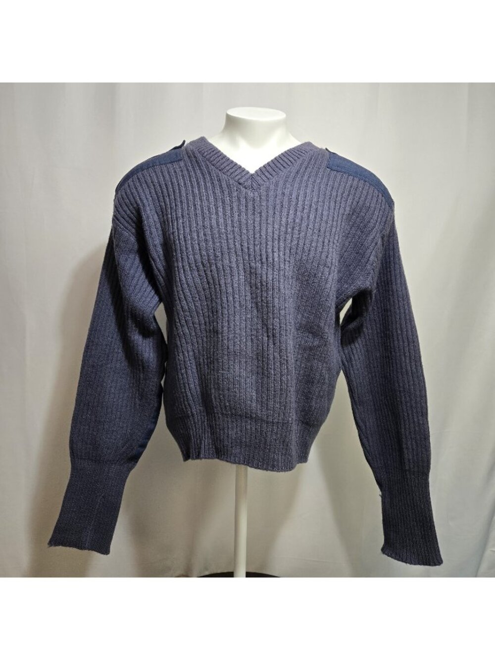 VTG Commando Jack Young Sweater Mens XXL 2XL Blue Pullover Tactical Military USA